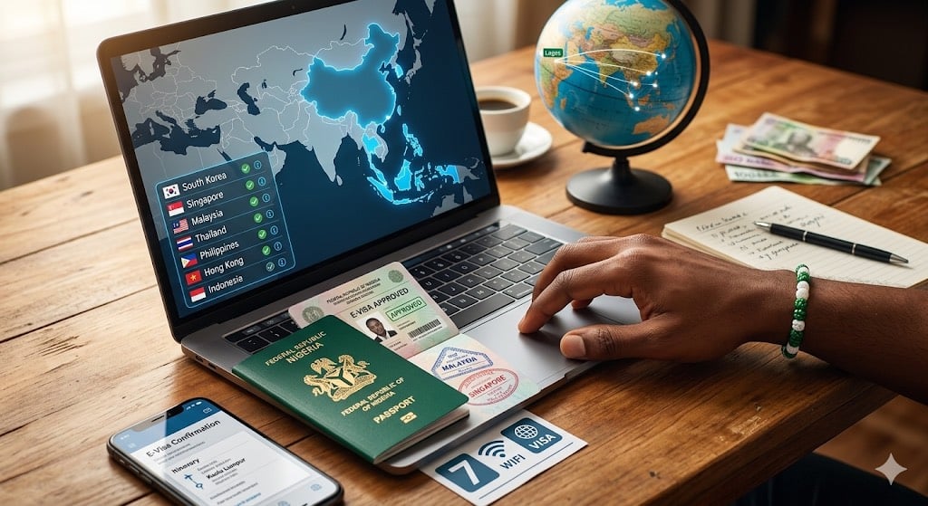 Asian countries offering e-visa to Nigerians